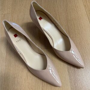 Nude Patent Leather Heels